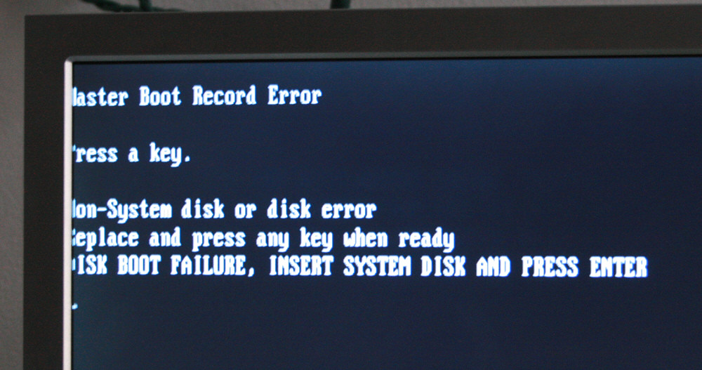 Non System Disk Or Disk Error