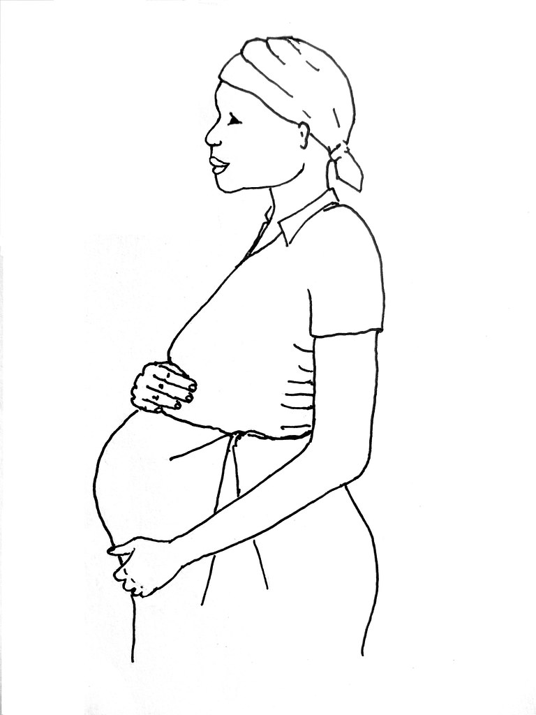 Premium Vector | One continuous line drawing of pregnant woman, happy young  mother holding her pregnant belly.
