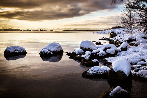 winter sunset sea snow stone sweden haninge muskö canonef35mmf14lusm canoneos5dmarkiii