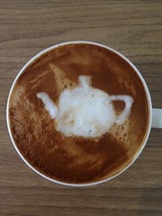Today's latte, Utah Teapot. #geeklatte