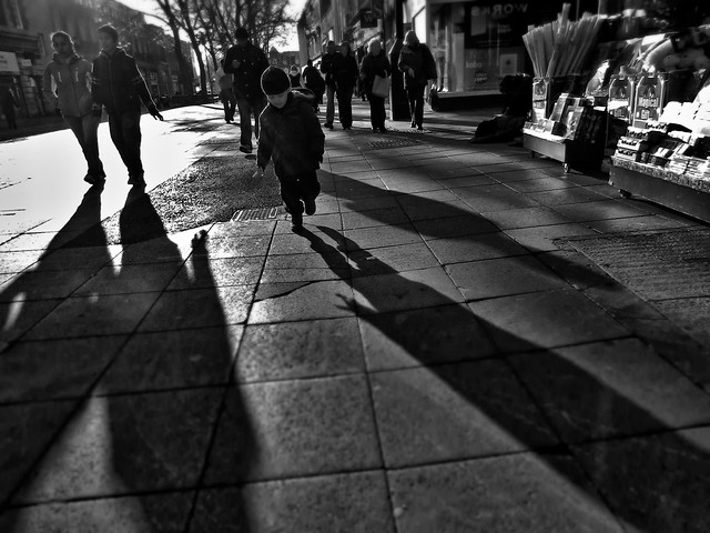 Small boy - big shadow