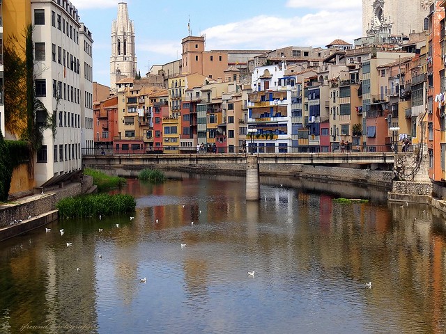Girona, the city of the Four Rivers, Catalunya, Spain