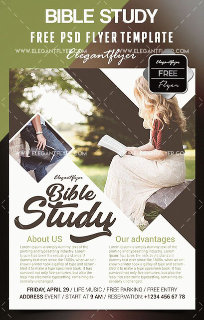 Free Bible Study Flyer Template
