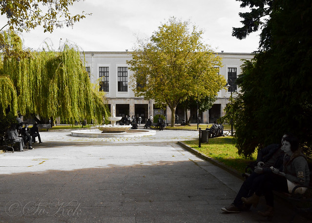 Courtyard, Istanbul University, Istanbul, Turkey