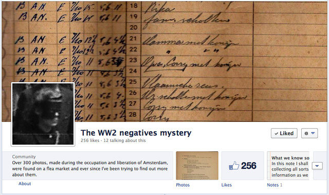 Me on Facebook ; The WW2 negatives mystery