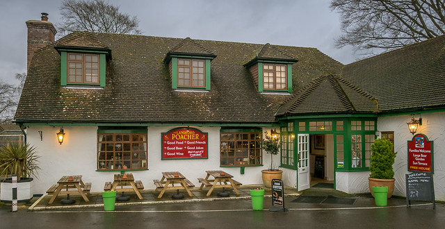 The Landford Poacher pub at Landford in Wiltshire