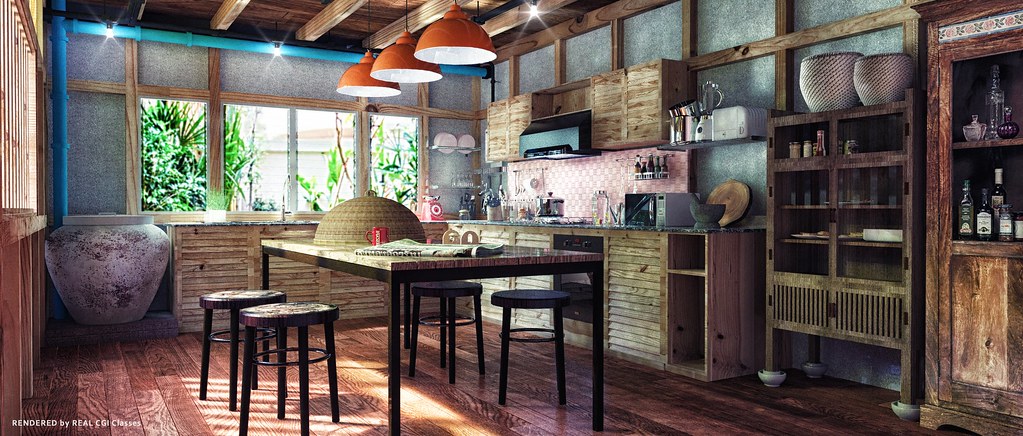 thai style kitchen | original designreal cgi classes ren