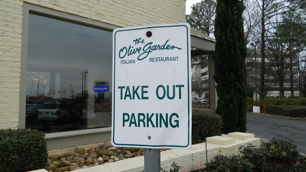 Original Olive Garden Take Out Parking Sign Olive Garden Flickr