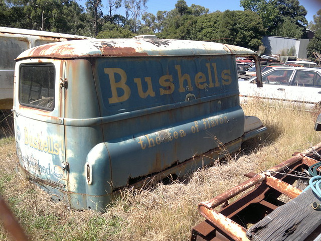 Old Bushells van