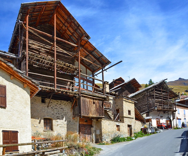 Dwellings in Saint-Véran, Queyras, Hautes-Alpes