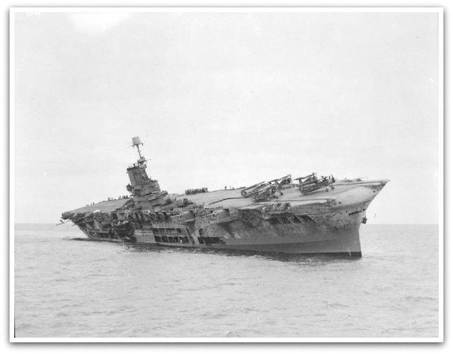 The only ' Ark ' soon to ' still be in existance ' ... HMS Ark Royal (91) torpedoed by the German U-boat U 81 off Gibraltar. - circa Nov 1941 '