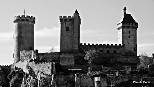 blancoynegro blackwhite francia castillo panorámica foix panoramicview châteaudefoix panasonicdmcfz150