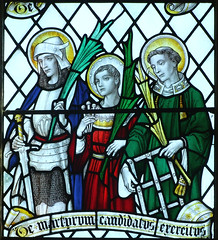 St Alban, St William of Norwich and St Lawrence by FC Eden, 1925