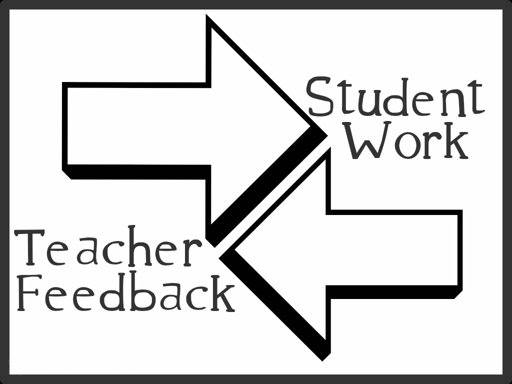 Educational Postcard: 'Student Work and Teacher Feedback'