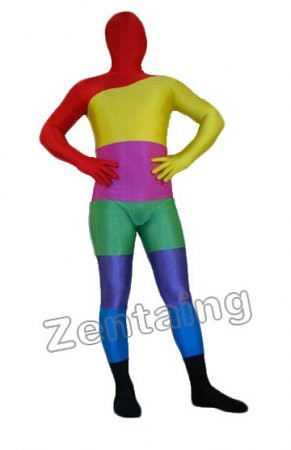 Rainbow Lycra Spandex Full Bodysuit Zentai, www.zentaing.co…