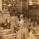 (animated stereo) Christmas toys, early 1900s