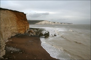 The beach at Hope Gap west of Cuckmere Haven
