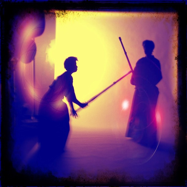 Behind the scenes at a Kendo photoshoot
