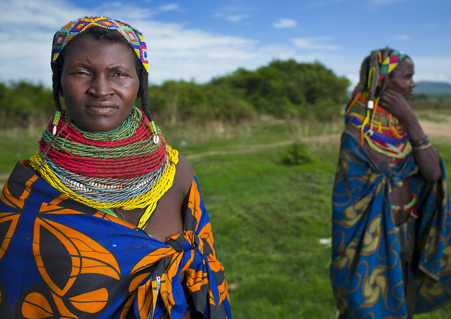 Mwila Women With Togas, Chibia Area, Angola