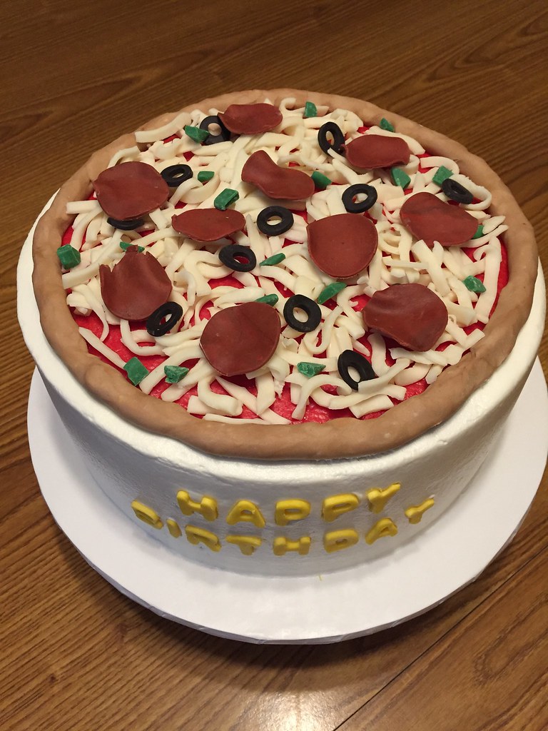 Pizza Theme Birthday Cake - Customized Cakes in Lahore
