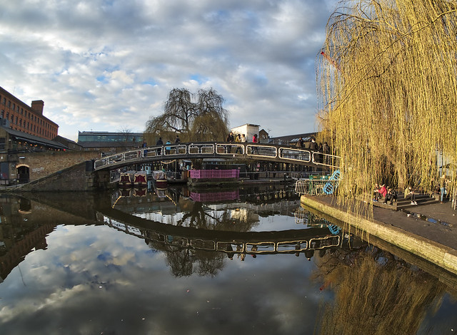 The bridge at Camden locks, London