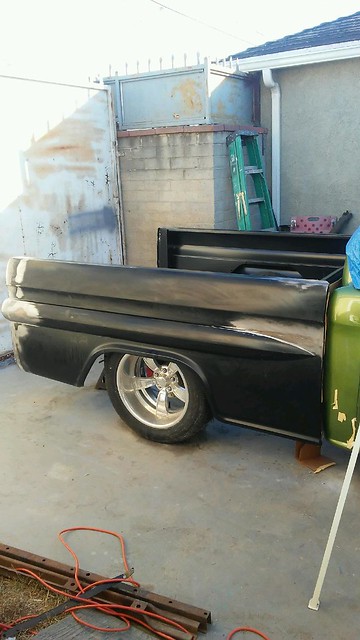 Before & After Up date pics of Myron's '55 Chevy truck