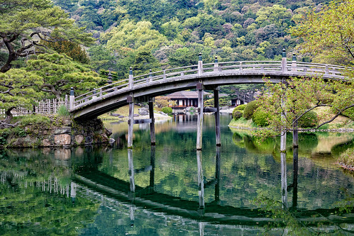 takamatsushi kagawaken japan jp ritsuringarden peaceful water