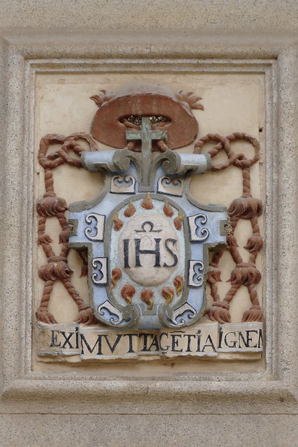 plaque with cardinal's hat
