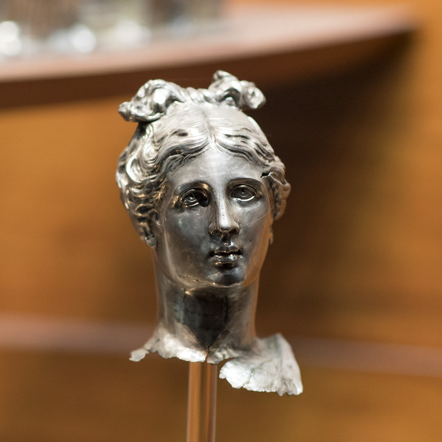 Silver head of a goddess, from the Marengo Hoard