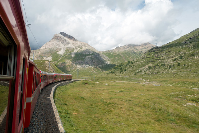 Unterwegs im Bernina Express