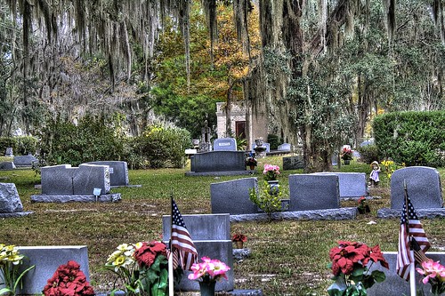 nature cemetery landscape florida tombstone hdr mcintosh