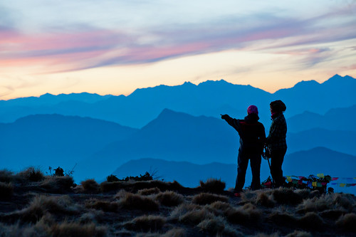 nepal sunset poonhill abctrek ghodepani