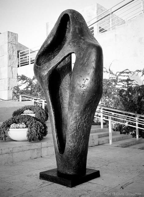 Figure for Landscape by Barbara Hepworth - Getty Center - GS645S -TMAX 400