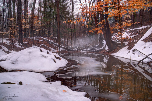 snow color ice nature water creek hdr