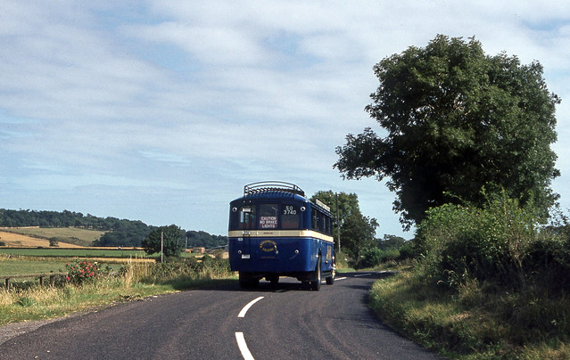 Alexander TS2 No.P63 (rear) near Drem. Aug'83.