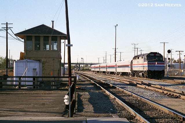 Amtrak at the tower