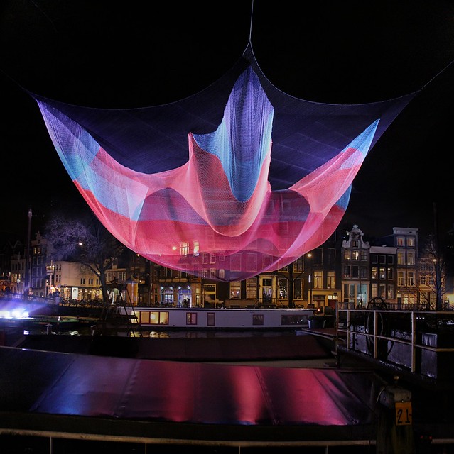 Extraordinary illuminated artwork in Amsterdam