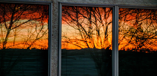 life sunset reflection