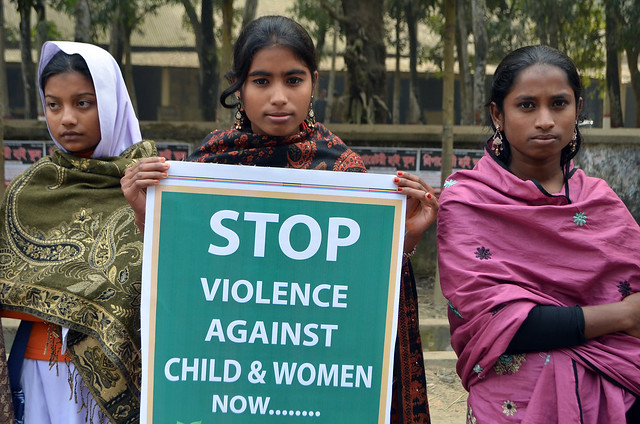 Girls demand an end to sexual violence