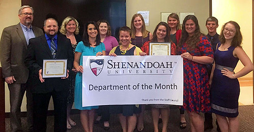 University Staff Council Awards and Events Committee Presents Department of the Month Award