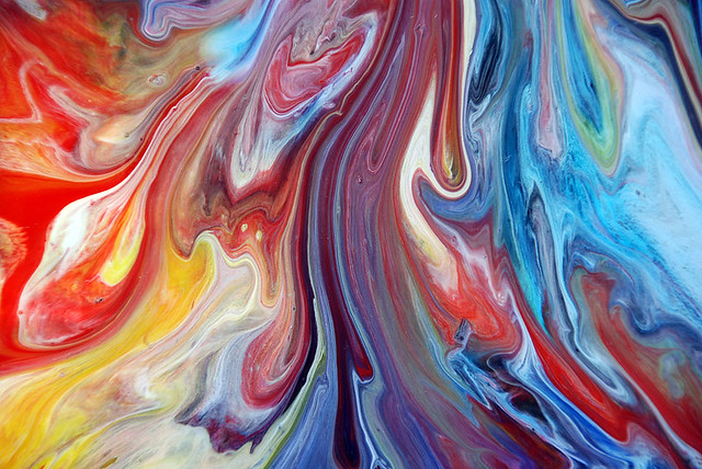 Abstract Flowing Colour