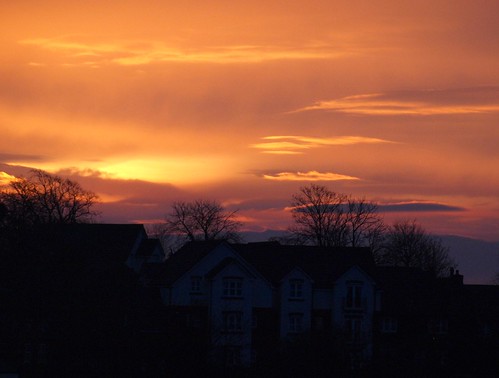 sky colour clouds sunrise cumbria carlisle harraby