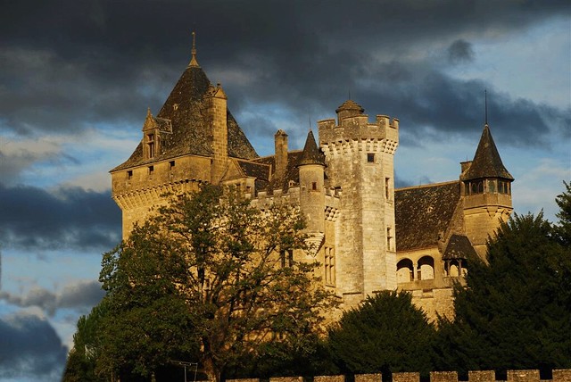 The castle of Montfort in Dordogne