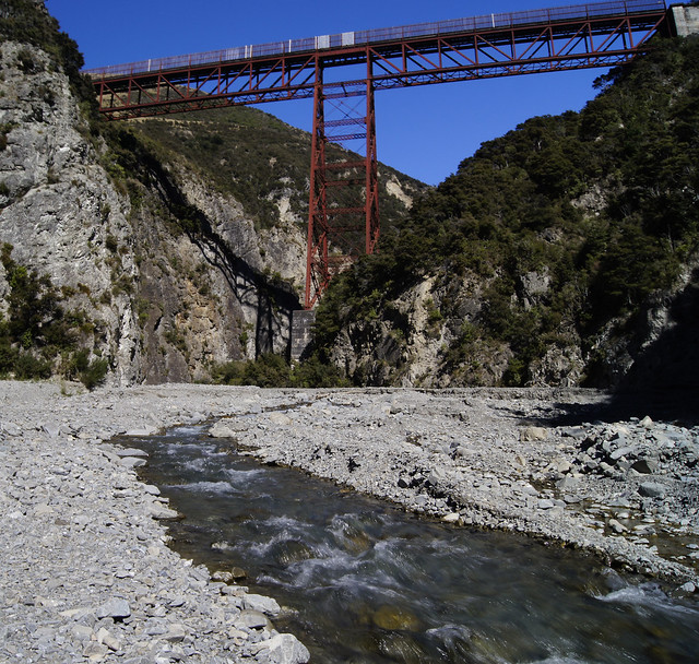 Waimak Gorge - Train bridge