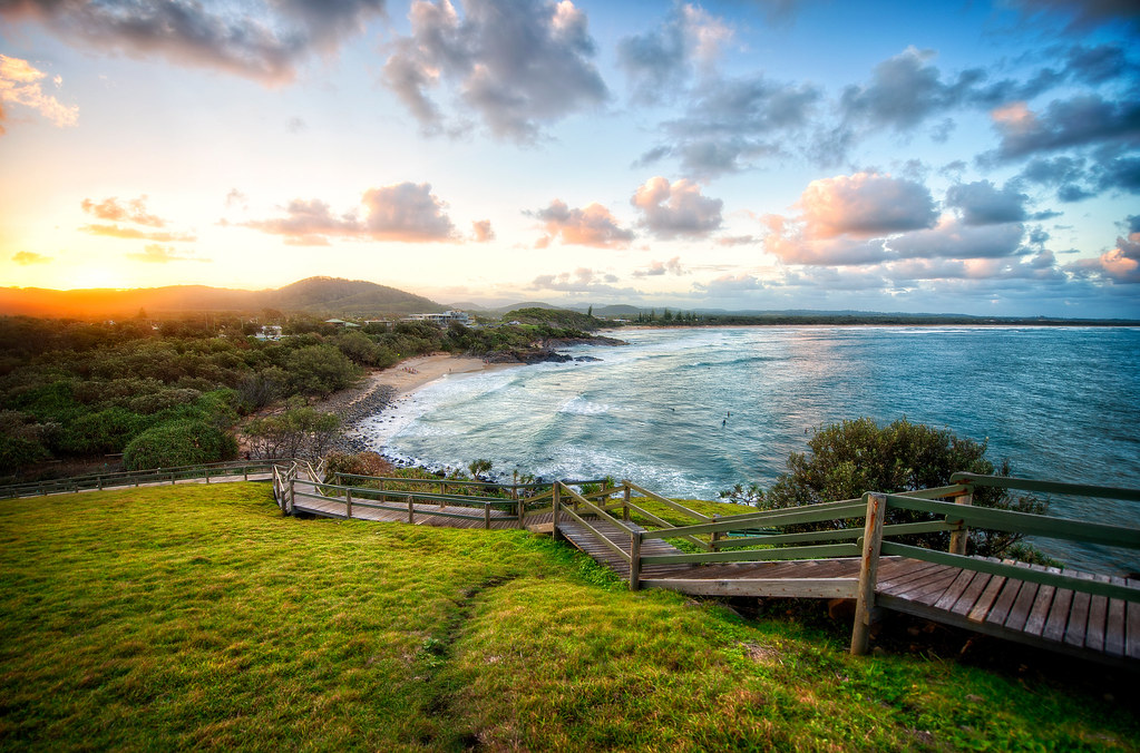 Австралийский океан. Beautiful Landscapes с надписью. New best com