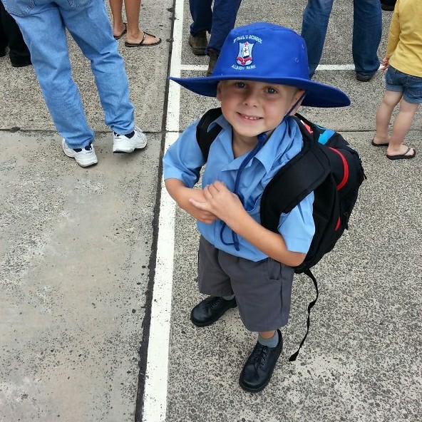 Levi's first day at school
