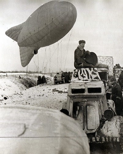 A blimp being launched. Leningrad front | A. Konstantinov ar… | Flickr