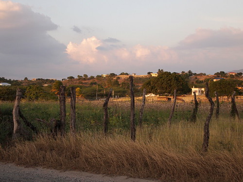 P1050829 by lnewman333, The savanna-like landscape in Treasure Beach, Jamaicasunrise fence landscape day cloudy dusk jamaica