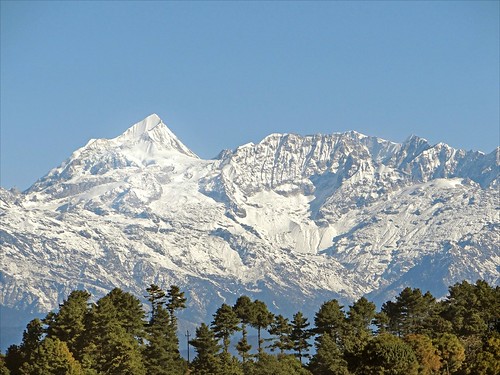 montagne day clear himalaya népal nagarkot dalbera valléedekatmandou ganchenpo