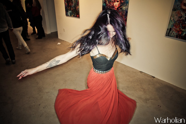 Charmaine Olivia and her opening of Muses at Shooting Gallery in San Francisco - photos by Michael Cuffe